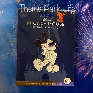 Disney 50th Anniversary Mickey Main Attraction Space Mountain Large Pin NEW